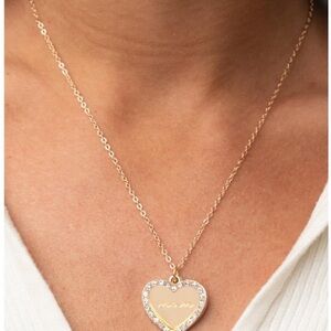 Fantasy Gold Heart Pendant Necklace